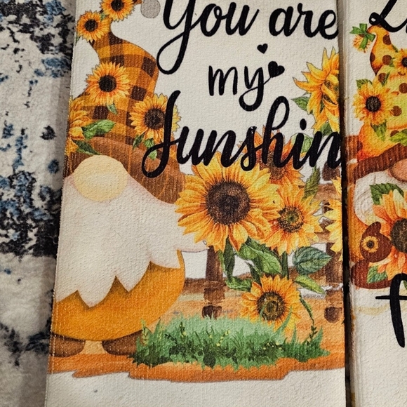 Sunflower Themed Kitchen Towels - Picture 9 of 12